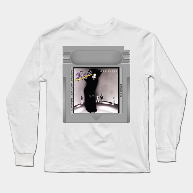 Ask Rufus Game Cartridge Long Sleeve T-Shirt by PopCarts